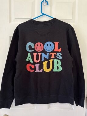 Cool Aunts Club Classic Black Crewneck Sweatshirt